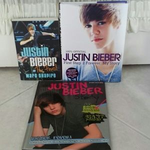 Set of 3 Justin Bieber books